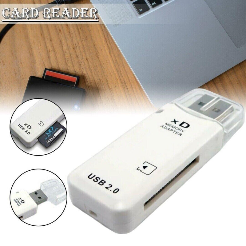 XD Picture Card Reader - USB 2.0 - Memory Adapter for Olympus Fuji Cameras