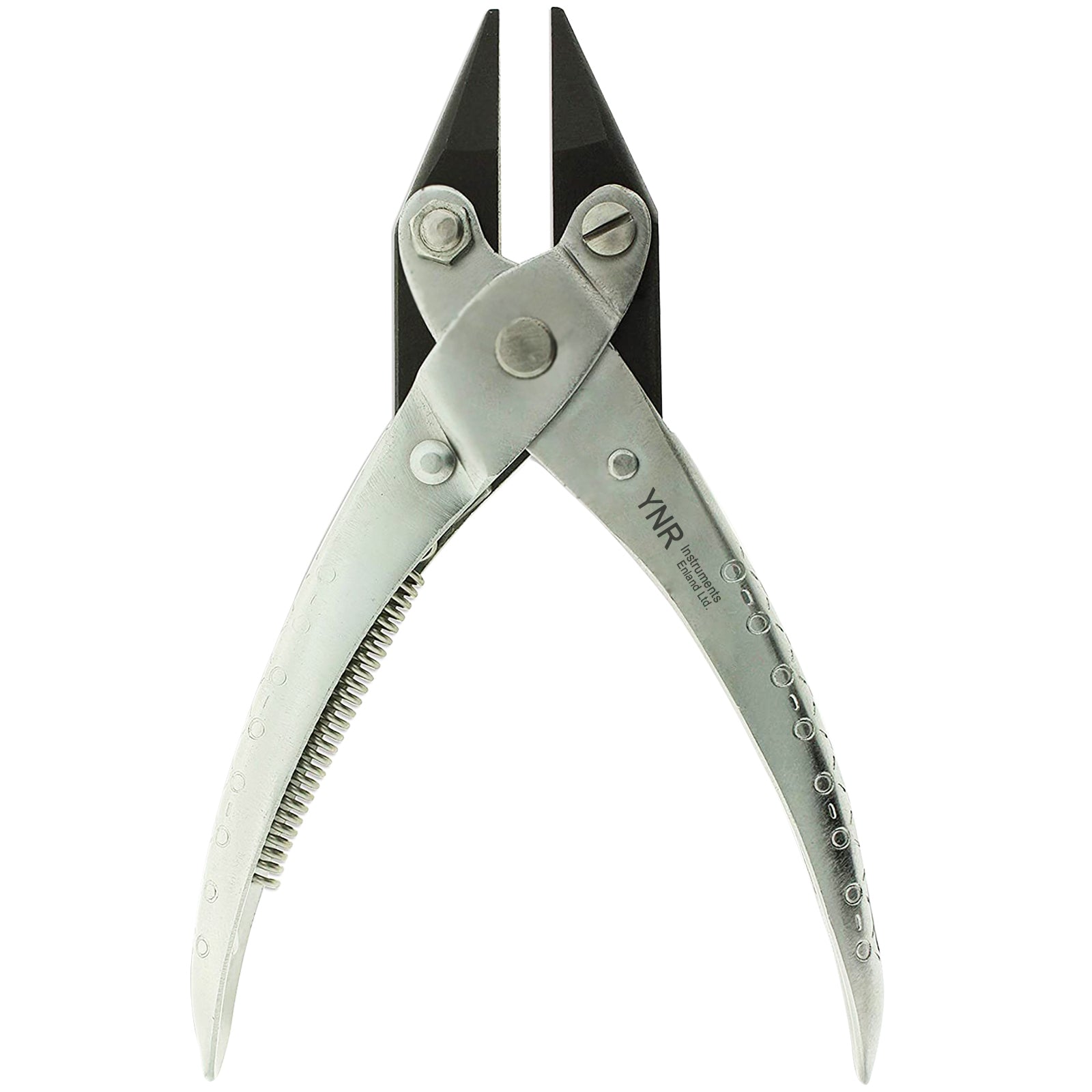 Parallel Action Flat Nose Smooth Jaw Pliers with Spring