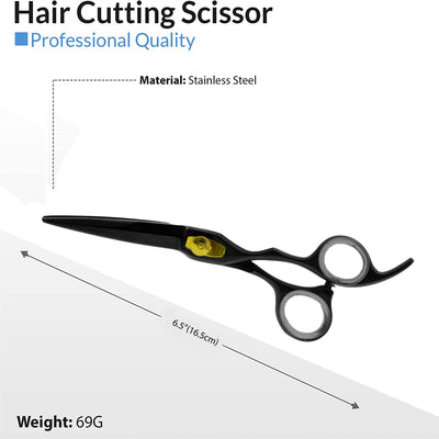 Professional Hairdressing Scissors Set (6.5 Inch) Hair Cutting Scissor & Thinning Scissor With Case – Perfect for Men, Women, Children, and Adults