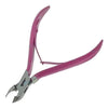 YNR pink 4-inch cuticle nipper manicure tool