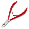 YNR red 4-inch cuticle nipper manicure tool