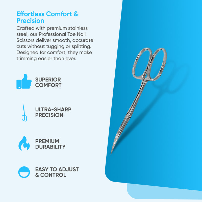 Professional Finger Toe Nail Scissors Curved Arrow Steel Manicure Cuticle Nail