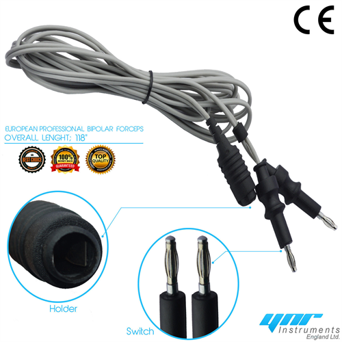 BIPOLAR ADISON FORCEPS 3 METER EUROPEAN CABLE SURGICAL INSTRUMENTS CE ...