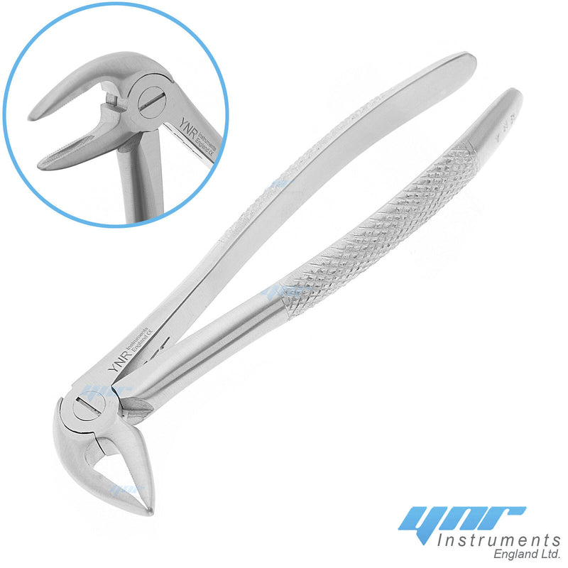 YNR® Dental Tooth Extraction Forceps Tools Upper Lower Molars Roots Dentist Surgery Tools CE Mark (NO-33S Lower Deciduous Roots)