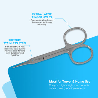 Professional Finger Toe Nail Scissors Curved Arrow Steel Manicure Cuticle Nail