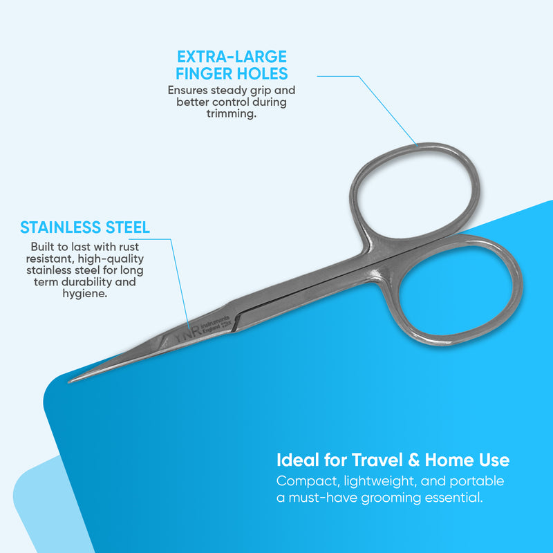 Professional Finger Toe Nail Scissors Curved Arrow Steel Manicure Cuticle Nail