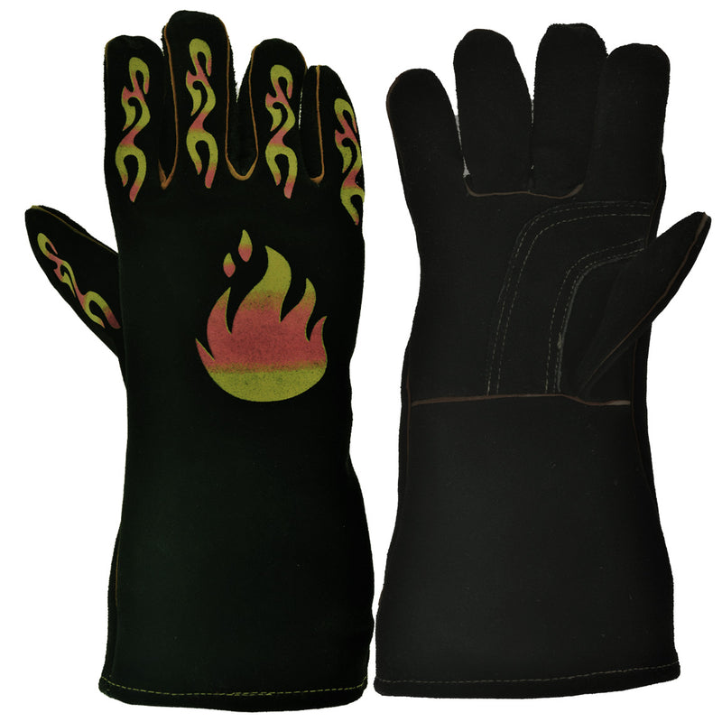 Heat Resistant Grilling Gloves Oven Gloves Long Kitchen Gloves for BBQ Barbecue, Cooking, Baking, Welding, Cutting