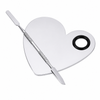 YNR Professional Stainless Steel Makeup Mixing Palette with Double-Ended Spatula – Foundation, Concealer & Cream…