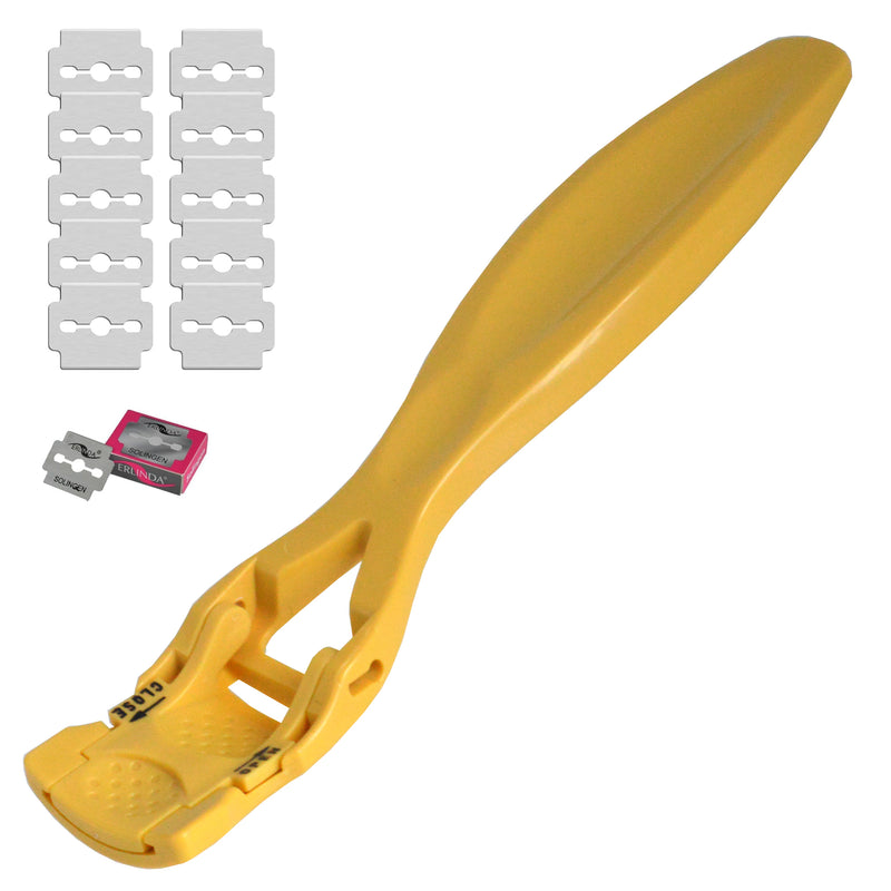 CALLUS REMOVER Hard Dead Skin CORN Cutter Shaver Pedicure FOOT TOOL + 10 BLADES