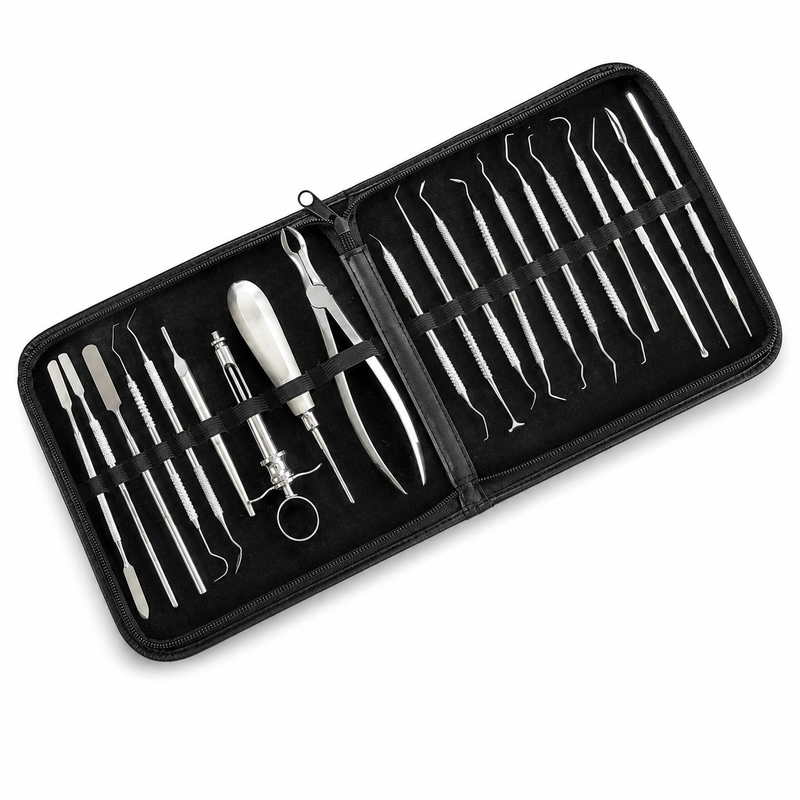 YNR 20-Piece Stainless-Steel Dental Extraction & Examination Kit