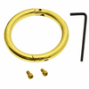 YNR® Brass Bull Nose Ring with Key | Heavy Duty Cattle & Cow Livestock Handling Ring – product image 1