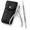 YNR Coupe-ongles incarnés et pince de 12,7 cm avec lime noire de 17,1 cm – Kit de podologie et de pédicure en acier inoxydable