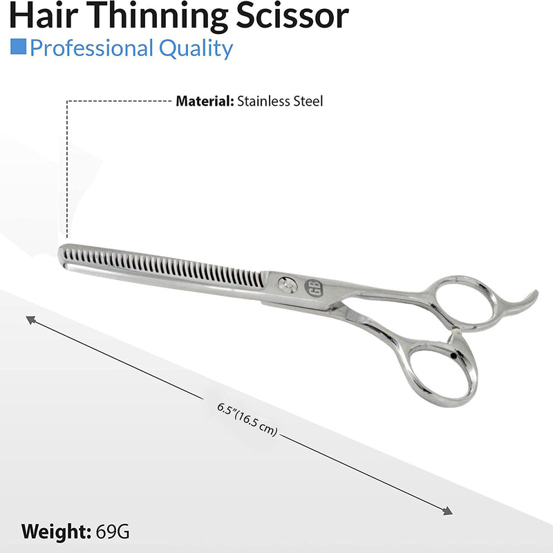 Professional Great British Hairdressing Scissors Barber Salon Haircutting Thinning Scissors Shears Razor Sharp 6 Inches Set