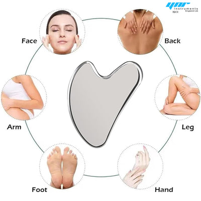 Gua Sha Facial Tools, Natural Terahertz Guasha, Manual Massage Sticks for Jawline Sculpting and Puffiness Reducing, Facial Massage Tool