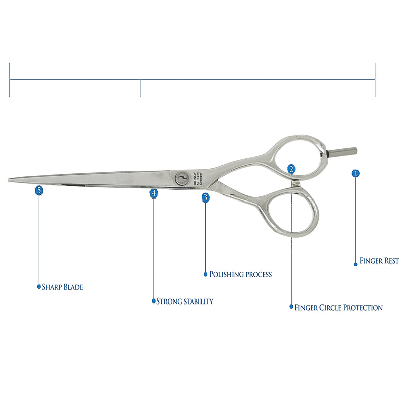 Professional German Hairdressing Scissors Barber Salon Hair Cutting Shears Razor Sharp Rings, Oil, Cloth, Key