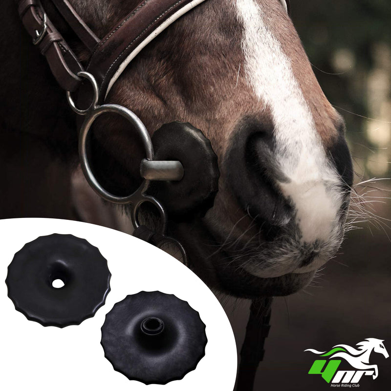 Rubber Bit Guards Cheek Rings Horse Pony Tack Saddlery Accessories Equestrian