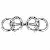 YNR Stainless-Steel Double-Horseshoe Driving Bit – Equestrian Horse Tack for Riding, Driving, Training, Rein Control and Stable Use