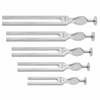 Diapason médical YNR London Down Bros Gardiner Brown en acier inoxydable ; pour une utilisation contrôlée dans les procédures professionnelles et la formation