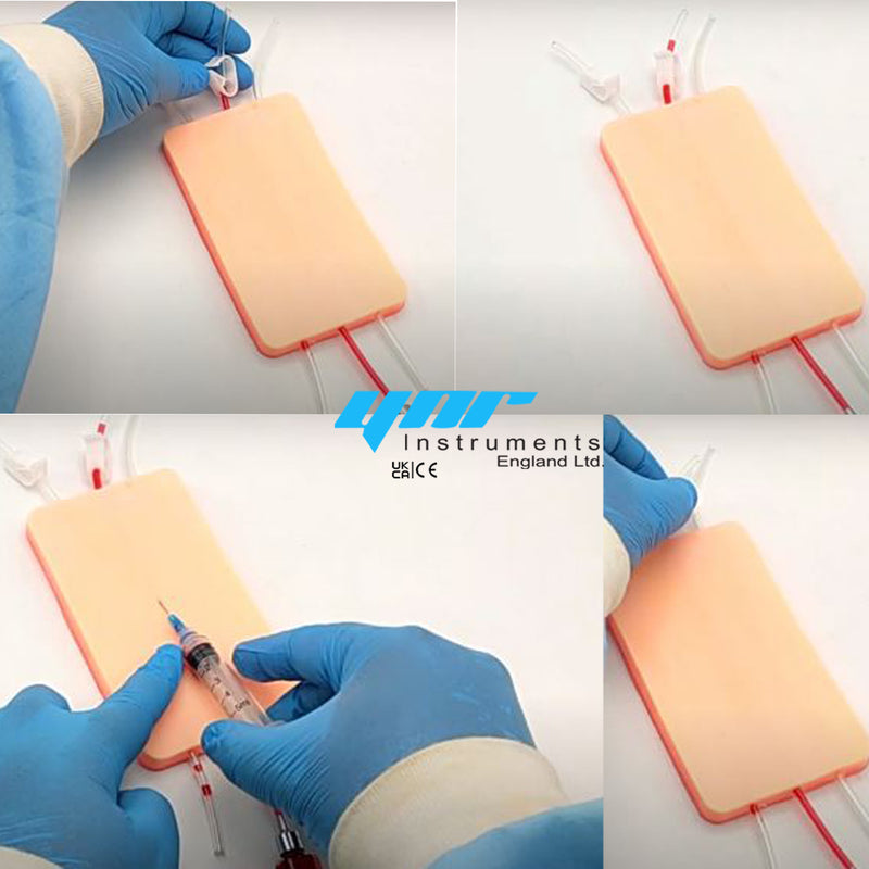 Suture Practice Medical Silicone 3 Layer Suturing Pad Human Skin Model Training