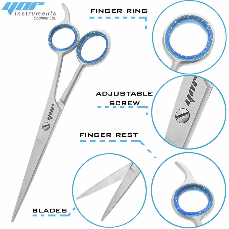 YNR® England Professional 6.5" Hairdressing Scissors Thinning Sear Scissors Sharp Razor In Case