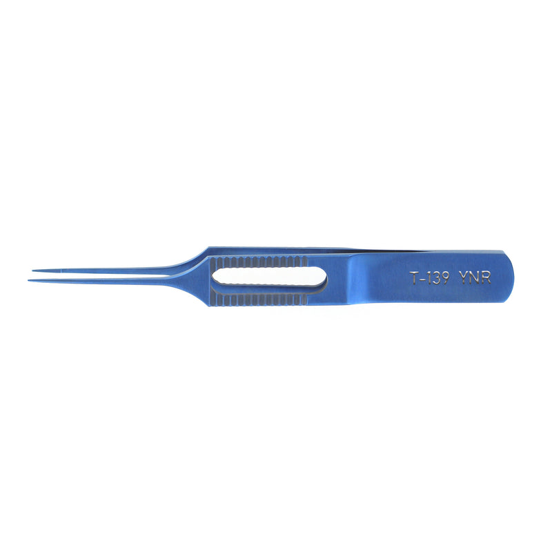 YNR T-139 Toothed Corneal Tissue Forceps, Titanium
