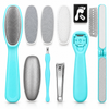 YNR Complete Pedicure Foot Care Kit with 10 Blades – Callus Shaver, Foot Rasp, Nail Clipper & Files