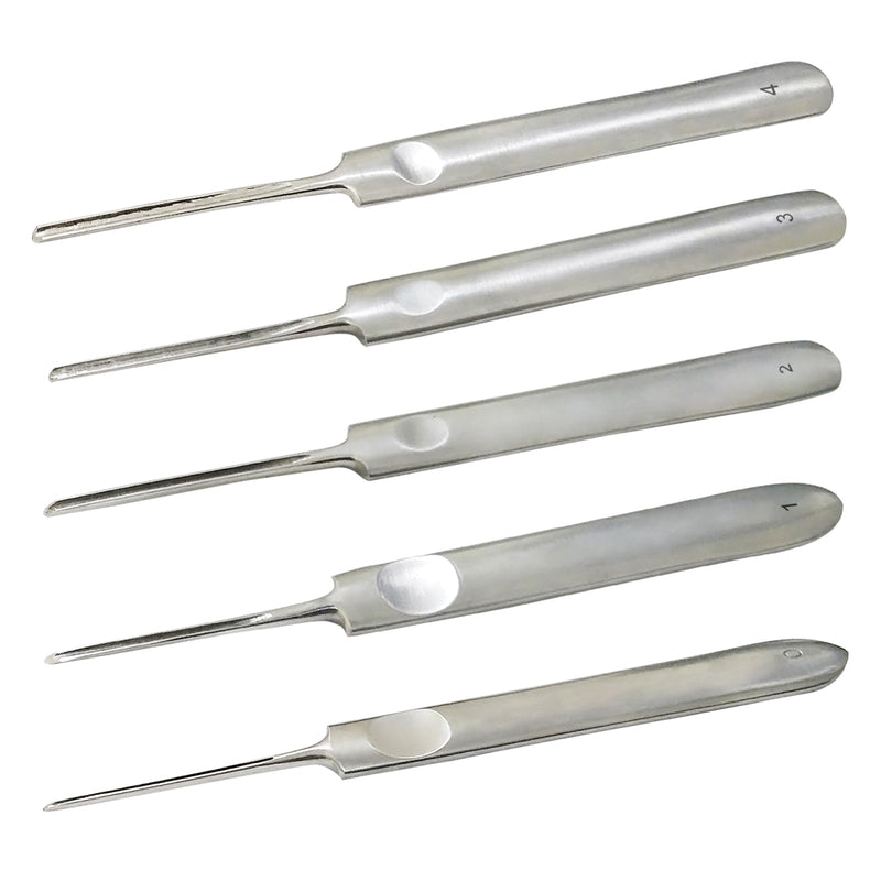 YNR® Podiatry Nail Chisel, Cleaner & Cuticle Pusher Set – product overview