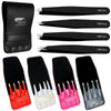 YNR® Eyebrow Tweezer Set of 4 with Pouch – Six Colours – view 1 | YNR Instruments
