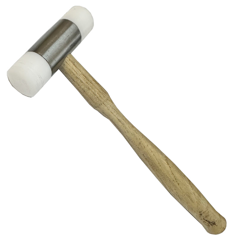YNR® Thor Nylon Soft Head Hammer Mallet Ce Mark 25mm 183g White Wooden Hanlde