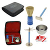 YNR® Complete Traditional Wet-Shaving Set in Faux-Leather Case – 7 Colours