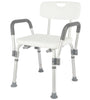 Shower Chair White for Seniors Injured Disability Mobility Aid