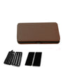 Brown glitter magnetic eyelash tweezer storage case