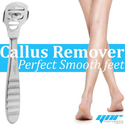 YNR Corn and Callus Remover|Pedicure Tool for Safely Removing Corns|Calluses, Dead |Dry Hard Skin |Includes 10 Replacement Heads | Foot and Heel Scrubber Scraper, Corn Plane, Footcare