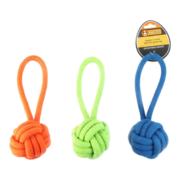 Rope Ball Tugger Dog Toy 18CM