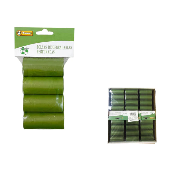 Extra Strong Green Biodegradable Scented Dog Poop Waste Bags - 60 bags / 90 bags
