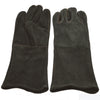 YNR black long-cuff leather reptile and animal handling gloves – image 1