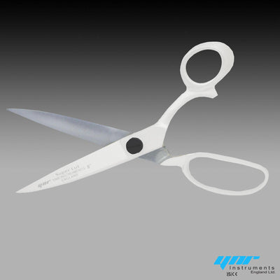 WHITE TAILOR TAILORING SCISSORS STEEL DRESSMAKING SHEARS FABRIC CRAFT CUTTING