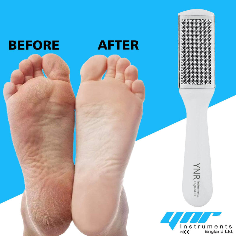 Foot Rasp File Scrubber Hard Dead-Rough Skin Callus Remover Dual Sided Pedicure