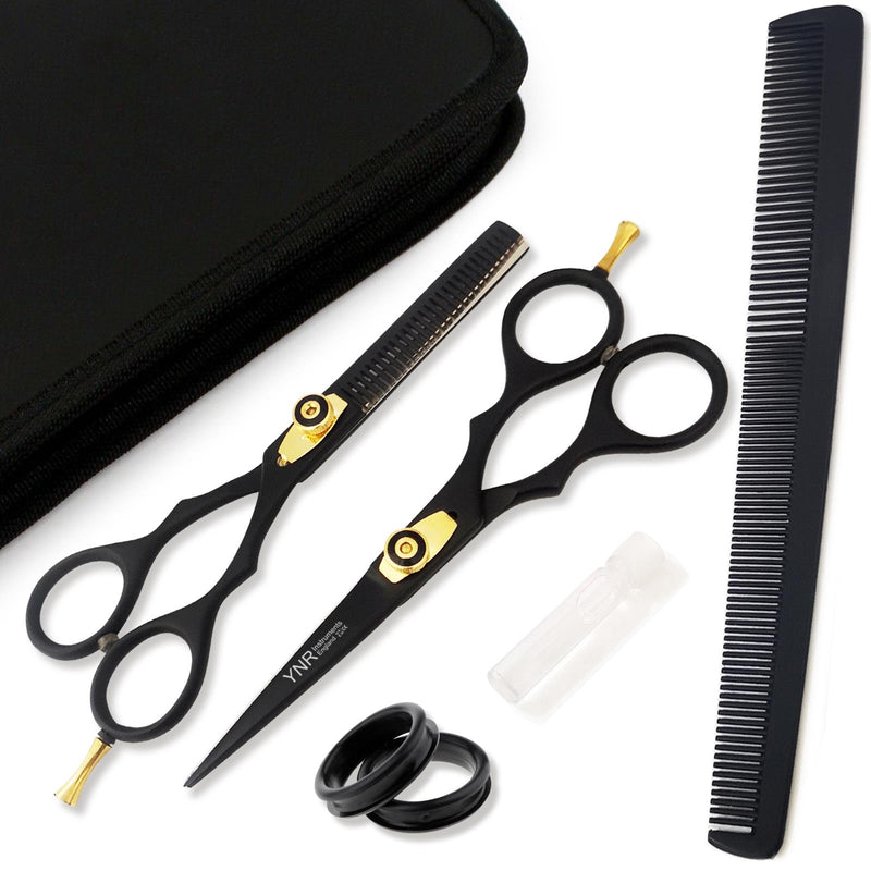 Professional Hairdressing Scissors Set (5.5 Inch) Hair Cutting Scissor & Thinning Scissor Comb With Case – Perfect for Men, Women, Children, and Adults