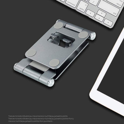 Phone Stand iPad Desktop Adjustable Desk Tablet Table Holder Aluminum Light