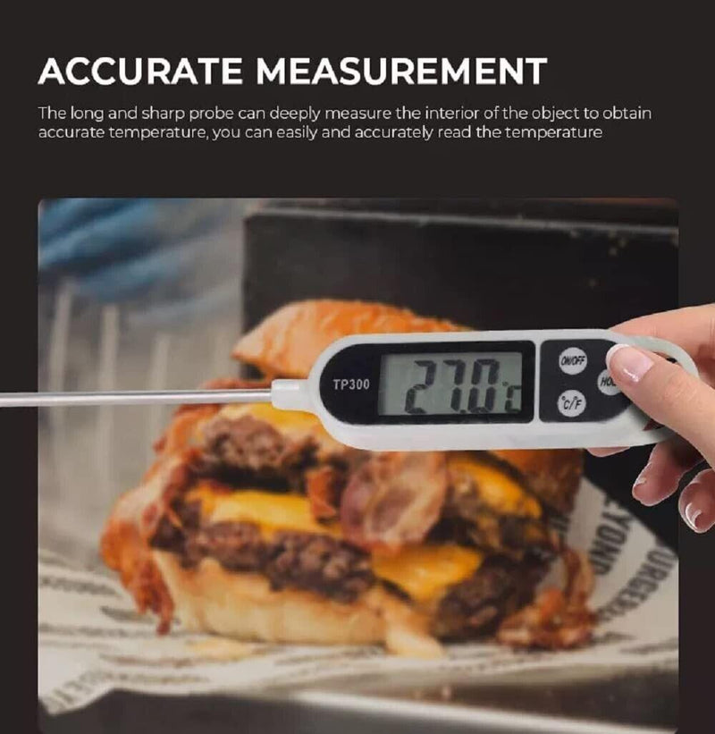 Digital Food Thermometer Temperature Probe Meat Jam Sugar BBQ Turkey Cooking Kit