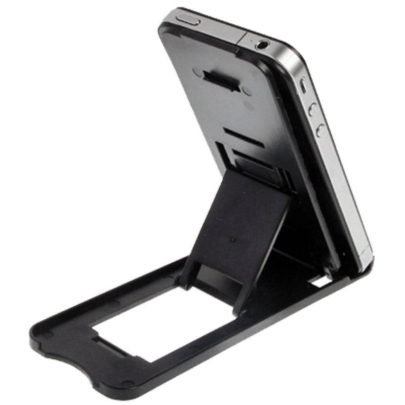 iPad Tablet iPhone Desk Stand Mobile Adjustable Folding Portable Holder Black