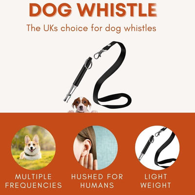Dog Whistle Stop Barking Pet Training Ultrasonic Adjustable High Pitch Lanyard