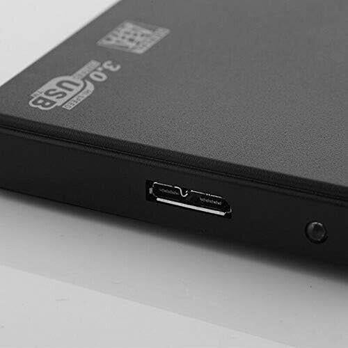 USB 3.0 SATA External Hard Drive Case 2.5 Inch Enclosure Caddy HDD SSD Black