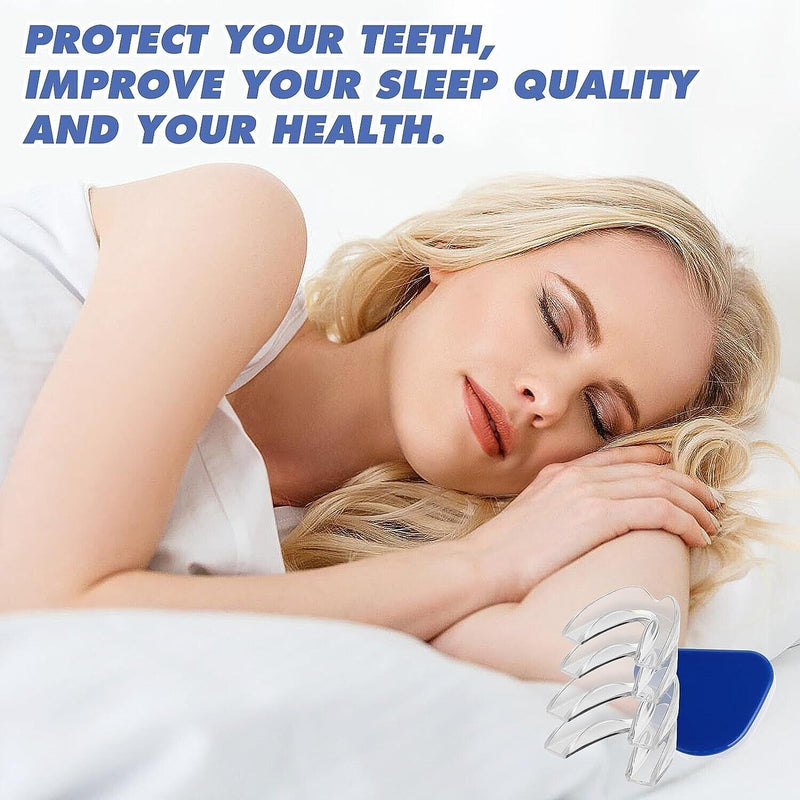 Gum Shield Dental Clear Gel Mouth Guard Night Teeth Grinding 2 Pack