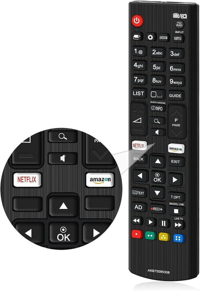 AKB75095308 For LG TV REPLACEMENT REMOTE CONTROL SMART TV LED 3D NETFLIX BUTTON