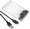 Hard Drive Enclosure 2.5 Inch USB 3.0 SATA Case External Caddy HDD SSD