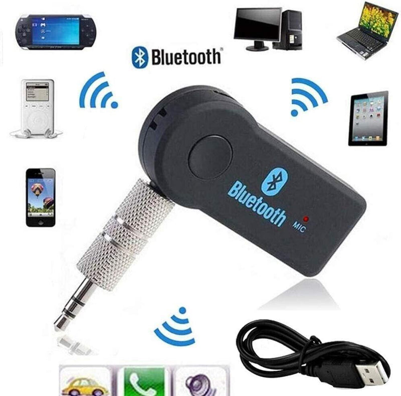Wireless Car Bluetooth Receiver Adapter 3.5MM AUX Audio Stereo Music