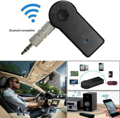 Wireless Car Bluetooth Receiver Adapter 3.5MM AUX Audio Stereo Music UK STOCK