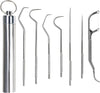 Dental Kit Toothpick Set Metal Stainless Steel Oral Tooth Cleaning with Storage